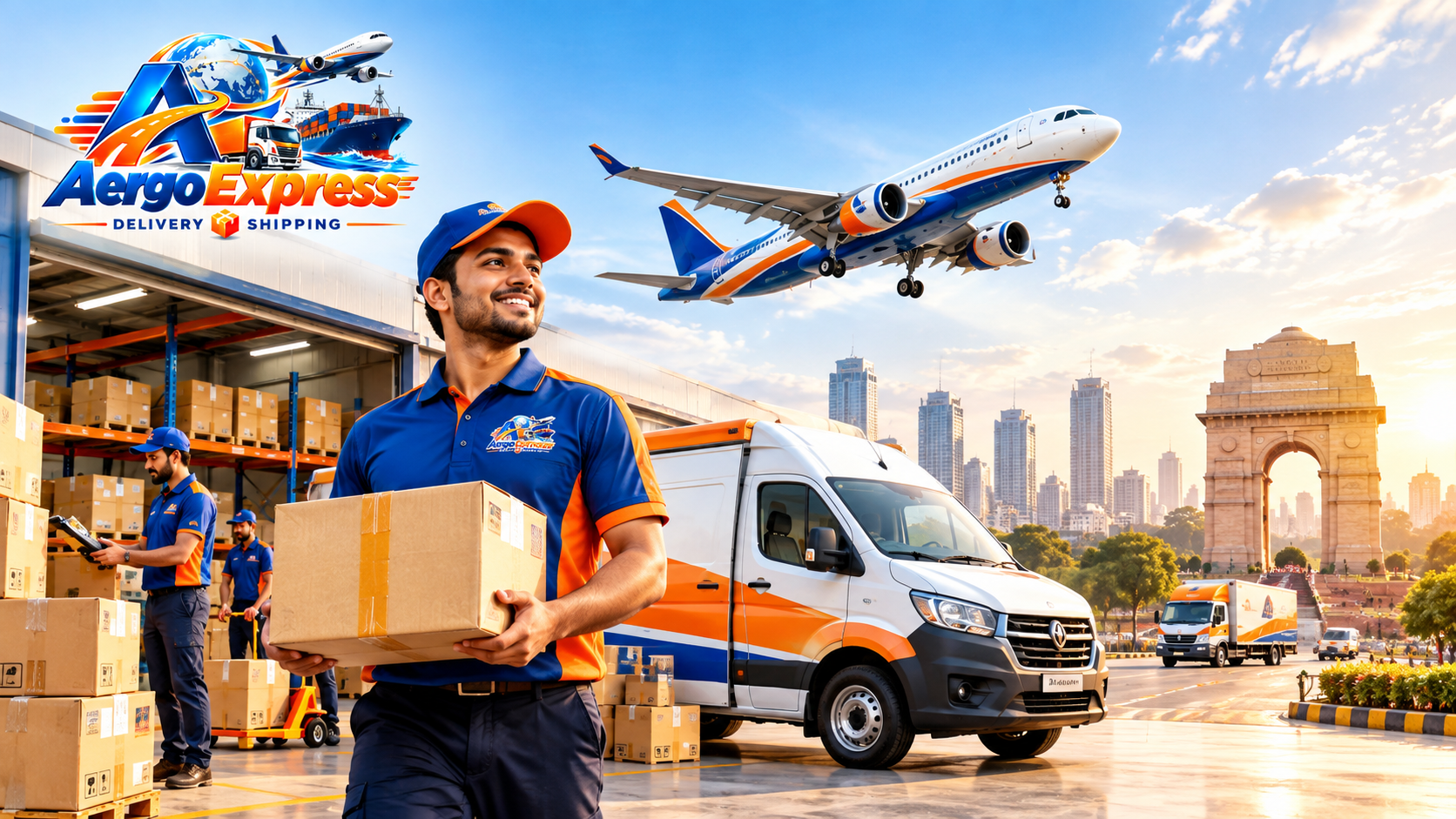 AergoExpress logistics delivery scene