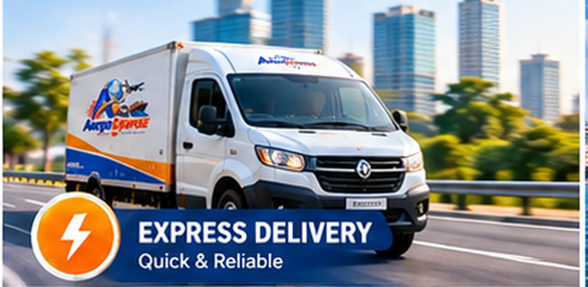 Express delivery truck